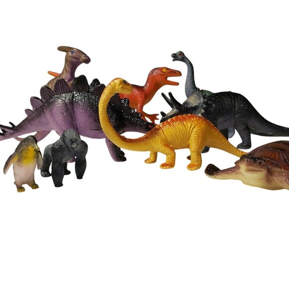 Assorted Dinosaur & Animal Toy Figures Set - Picture 2 of 2